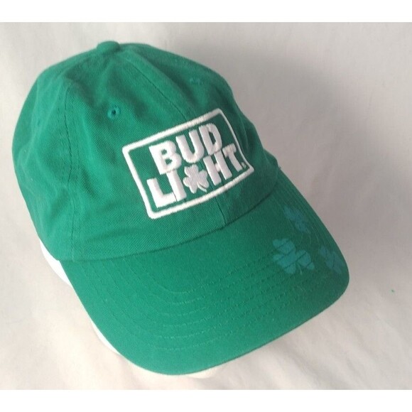 Quake City Caps Other - Bud Light Shamrock/Clover St Patrick's Day Strapback Hat/Cap-EXCELLENT!